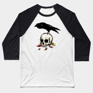 Crow Skull Baseball T-Shirt